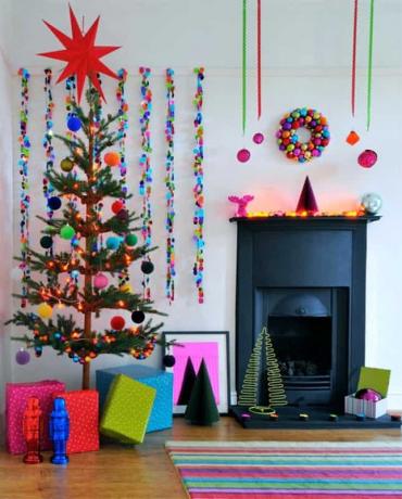 Technicolor vánoční strom kutilství