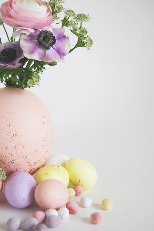 بيضة عيد الفصح الباستيل DIY قطعة مركزية