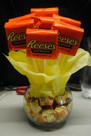 Reeses candy bouquet diy