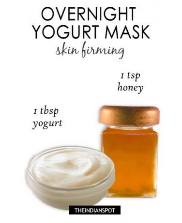 Noční jogurtová maska