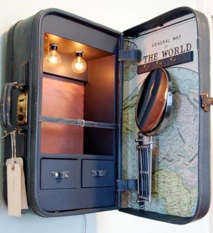 Dulapuri valize vintage bricolaj