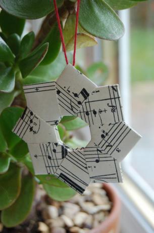 Diy papieren krans ornament