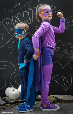costumes de super héros faits maison sans couture