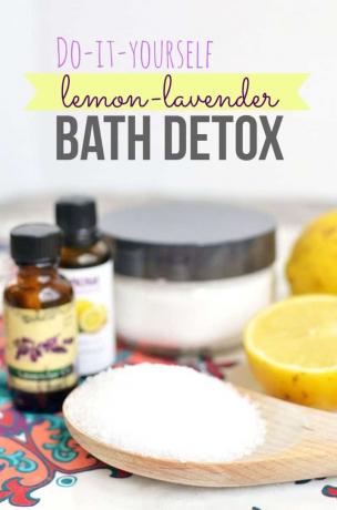 Diy citronová levandulová detoxikační koupel