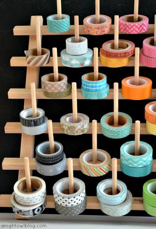 Washi Tape Thread Rack DIY