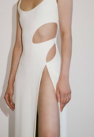 Modetrends Frühjahr/Sommer 2022: weißes Et Ochs Kleid mit Cut-Outs