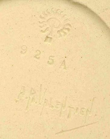 Značka A.R. Valentien na keramike Rookwood