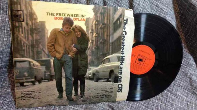 Álbum do Freewheelin 'Bob Dylan com capa