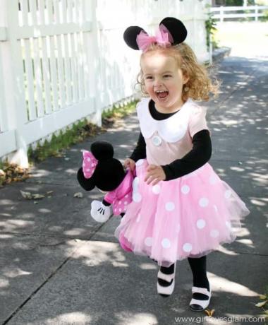 Vestito rosa minnie per bambini