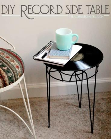 DIY vintage rekord sidebord