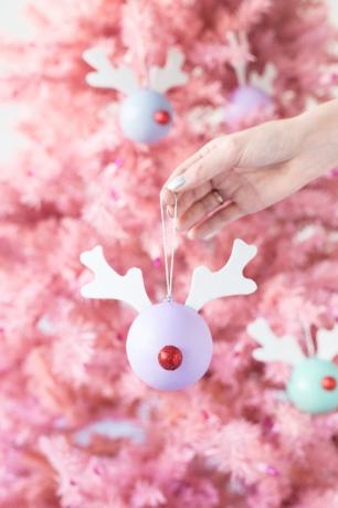 Rudolph Ornament DIY Kinder