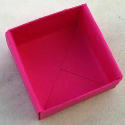 hotová darčeková krabička z papiera