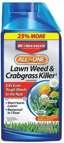 Semua dalam satu rumput nikah dan herbisida taman pembunuh crabgrass