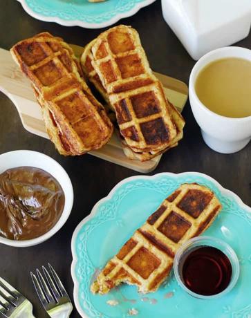 Bacon wafel dippers