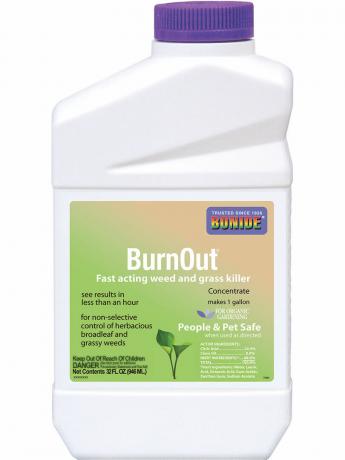 Burnout natuurlijke onkruidverdelger