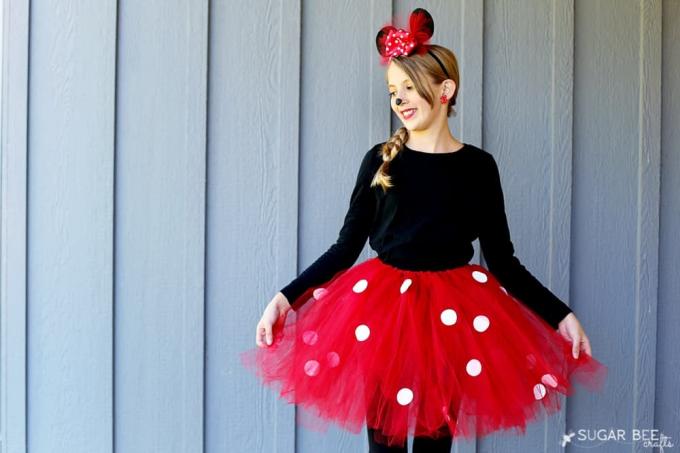 Diy pamanīja minnie peles tutu