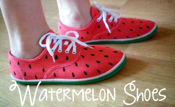 Vattenmelon sneakers DIY