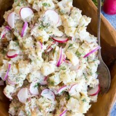 Sāls un etiķa kartupeļu salāti