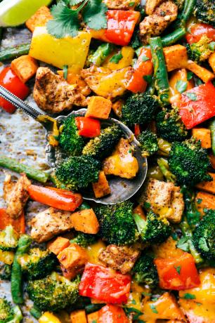 Здравословно пиле и зеленчуци