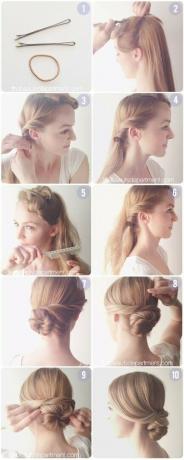 Lav chignon diy