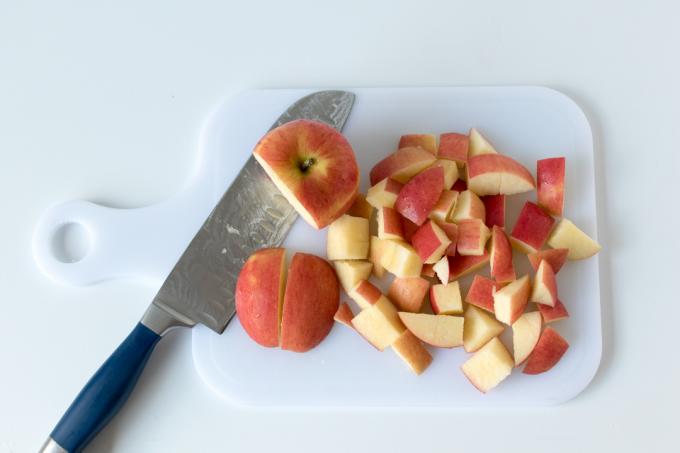 Karamelline õun ja kärgstruktuur eton mess 1. samm