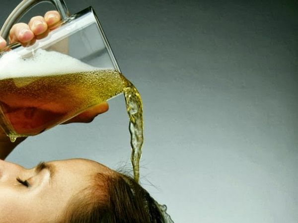 Mascarilla para el cabello de cerveza