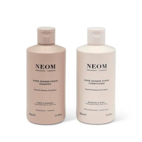 Neom Super Shower Power Shampoo dan Kondisioner