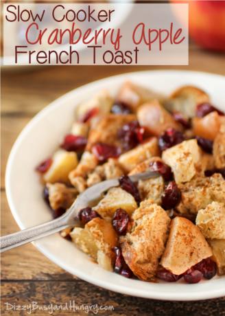 langsom komfur-æble-tranebær-fransk-toast