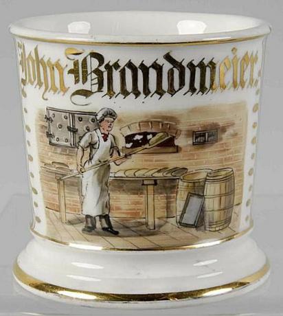 „Tressemann & Vogt Limoges“ skutimosi puodelis su kepykla