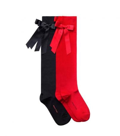 Pack de 2 calcetines hasta la rodilla con detalle de lazo de H&M x Simone Rocha