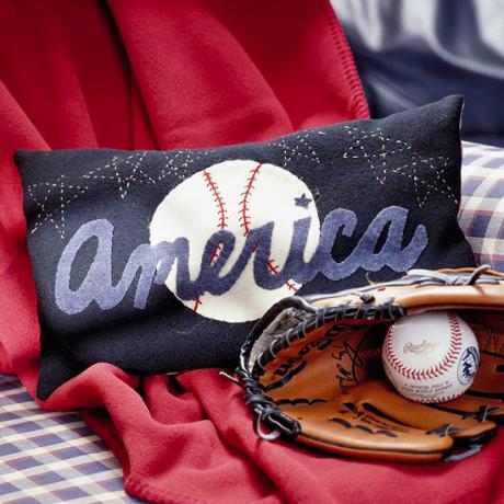 Подушка для бейсбола своими руками
