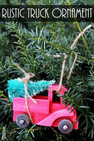 Diy ornament vrachtwagen