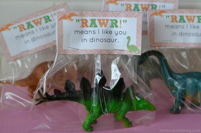 DIY dinosaurus Valentines