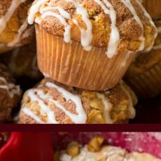 Muffins snickerdoodle aux pommes