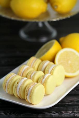 resep macaron lemon