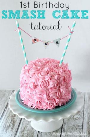 Vanilkový dort k prvním narozeninám