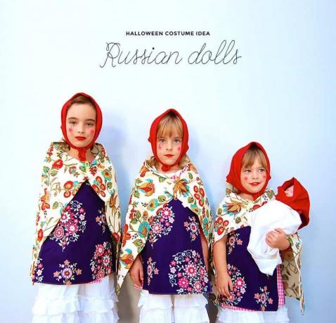Ιδέα κοστούμι ρωσικής φωλιάς κούκλας