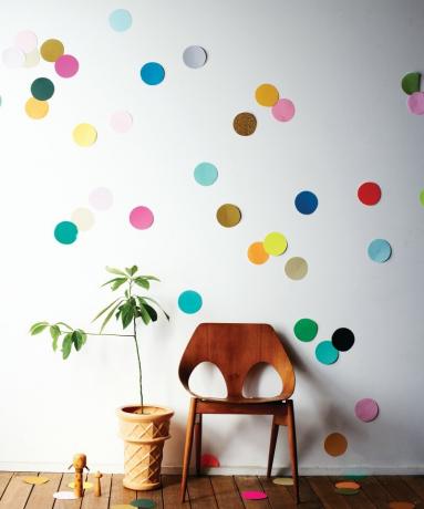 Confetti Muurschildering DIY