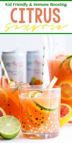 Sangria aux agrumes adaptée aux enfants et stimulant le système immunitaire