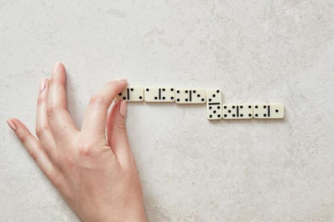 alineando dominó