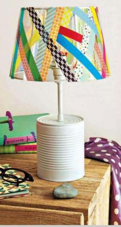 Upcycled Blechdosenlampe