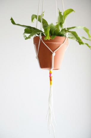 DIY macrame planter