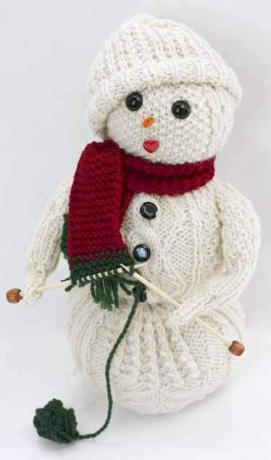 Bonhomme de neige tricoté