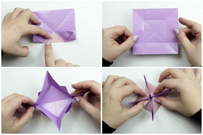 Origami paberi voltimine