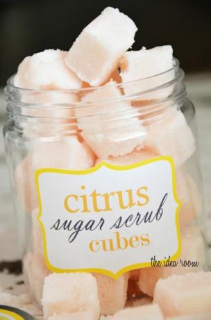 DIY Citrus Sugar Cube
