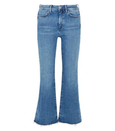 Nejlepší džíny pro velké zadky: M.i.h Jeans Lou Frayed High-Rise Flared Jeans