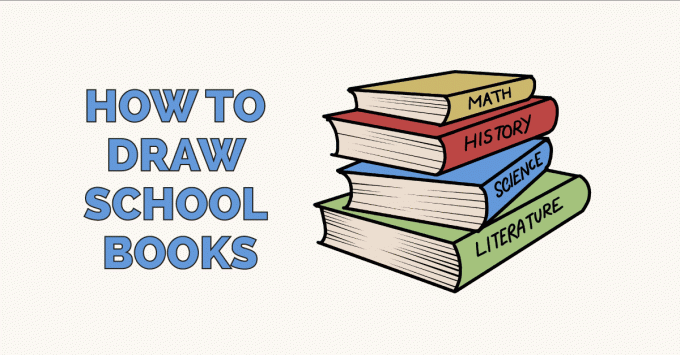 איך לצייר ספרי בית ספר