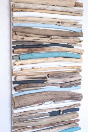 Zidna umjetnost od panted driftwooda