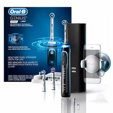 Oral b genius pro 8000 elektronisk genopladeligt batteri elektrisk tandbørste med bluetooth -forbindelse