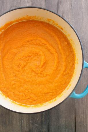 Mistura de sopa de cenoura e amêndoa